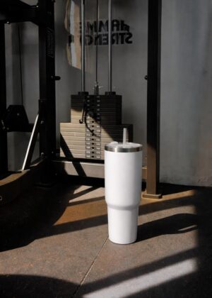 Vaso termico 30 onzas | Gym u Oficina | Blanco