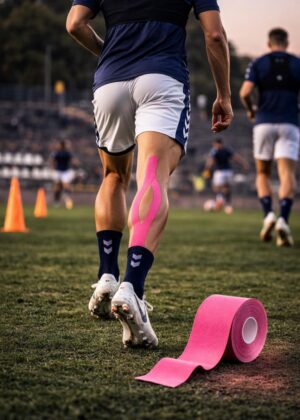 Kinesiotape | Vendaje neuromuscular | Rosado | Futbol