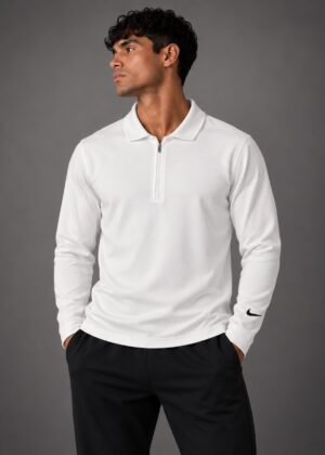 Sudadera Nike 1/4 zip blanca talla L
