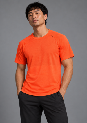 Playera Lululemon Metal Vent naranja talla L